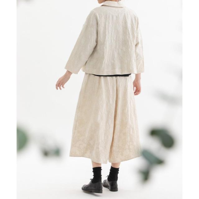 ノップドゥノッド（nop de nod）/コットンリネンジャカードショート