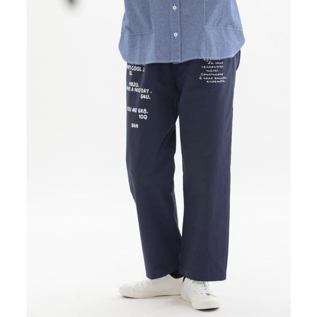 ノップドゥノッド（nop de nod）/ロゴプリントチノパンツ