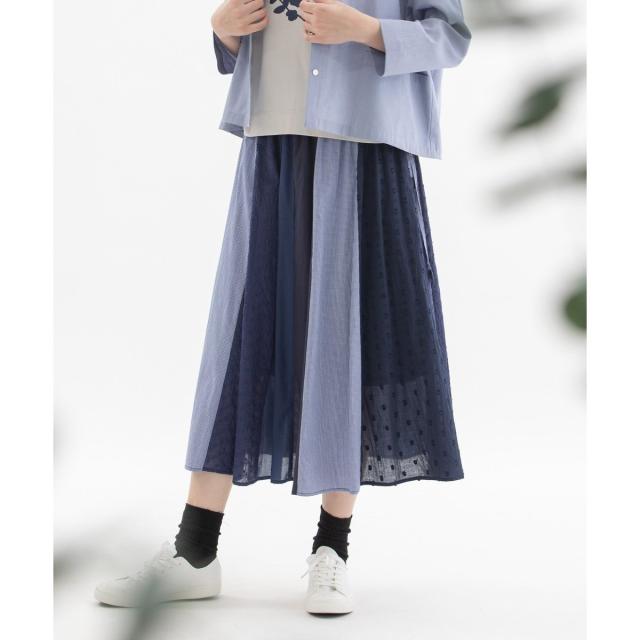 ノップドゥノッド（nop de nod）/misc異素材づかいふんわりスカート