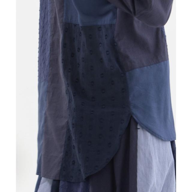 ノップドゥノッド（nop de nod）/misc異素材づかいふんわりシャツの