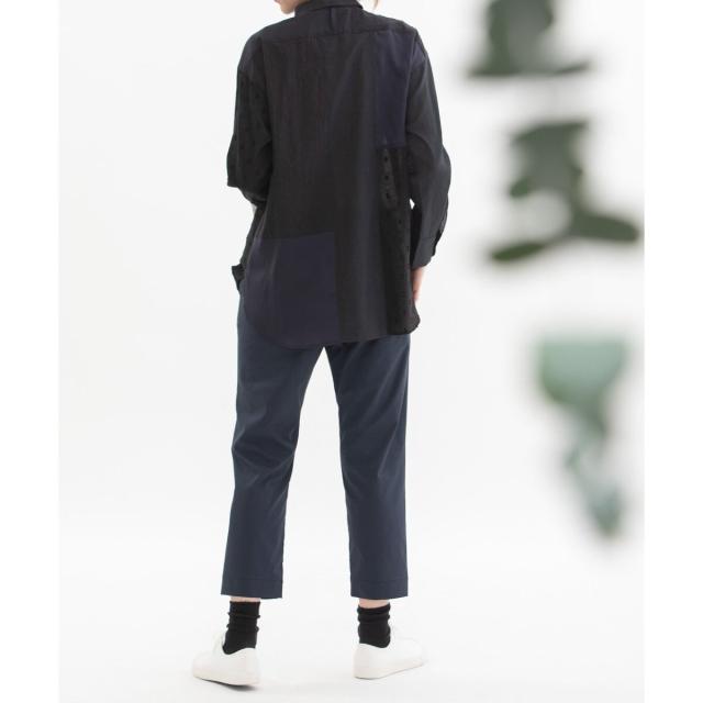 ノップドゥノッド（nop de nod）/misc異素材づかいふんわりシャツの