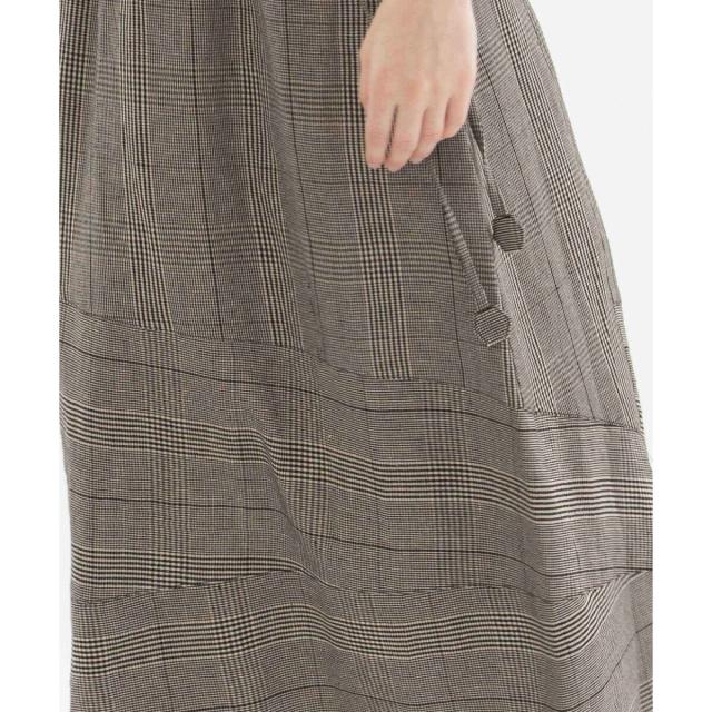 ノップドゥノッド（nop de nod）/Pommeリネンレーヨン切り替えスカート