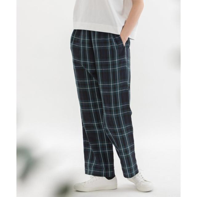 ノップドゥノッド（nop de nod）/リネンレーヨンストレートイージーパンツ