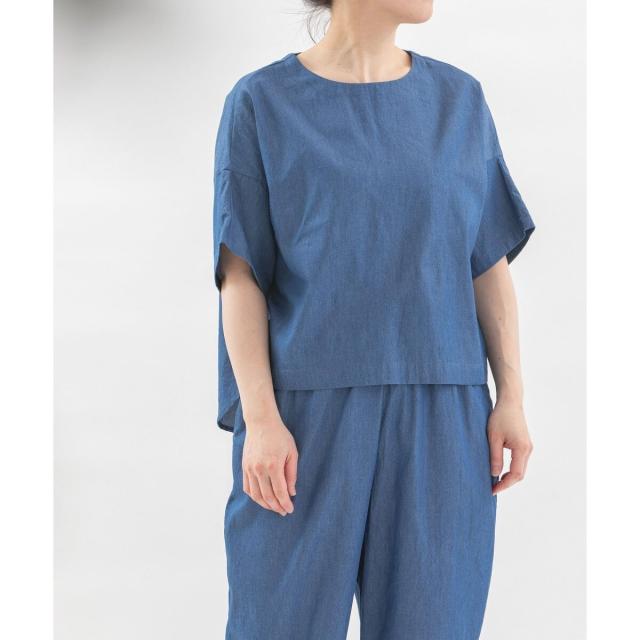 ノップドゥノッド（nop de nod）/Pommeノーカラートップス