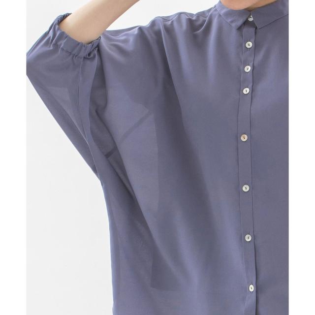 ノップドゥノッド（nop de nod）/Cloche COOL ローン6分袖シアーシャツ