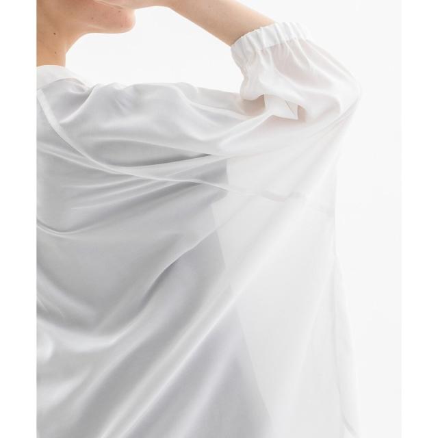 ノップドゥノッド（nop de nod）/Cloche COOL ローン6分袖シアーシャツ