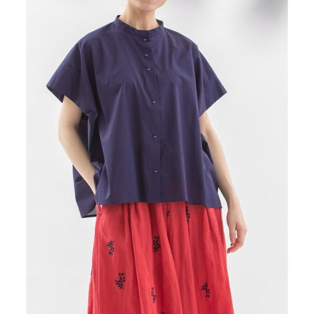 タグ付き　nop de nod Ciel miscスタンドカラーシャツ　半袖 楽天市場】Ciel miscスタンドカラーシャツ／ノップドゥノッド