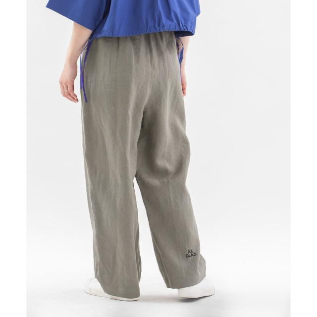 ノップドゥノッド] Pommeリネンレーヨンpolka刺繍パンツ Pommeリネン