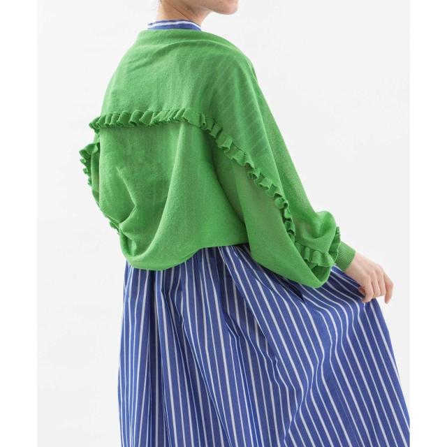 ノップドゥノッド（nop de nod）/後ろフリルボレロカーディガン