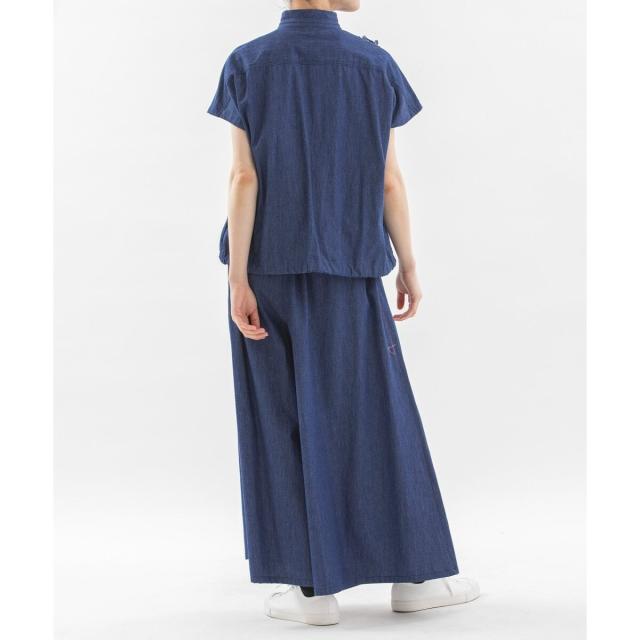 パンツ 綾ダンプフレアーマキシパンツ レディース NEW