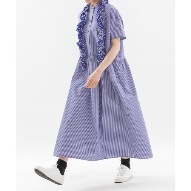 ノップドゥノッド（nop de nod）/フリルタイ付きワンピース