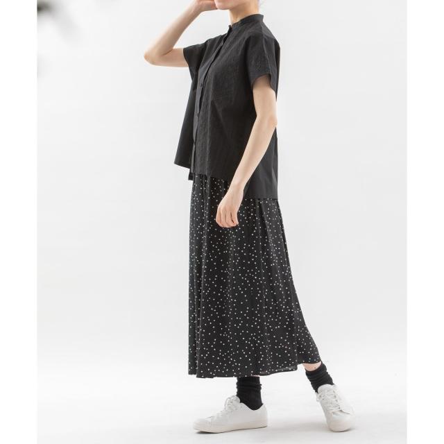 ノップドゥノッド（nop de nod）/ローン四角ドットプリントキュロット