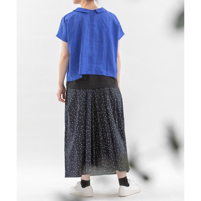 ノップドゥノッド（nop de nod）/ローン四角ドットプリントキュロット