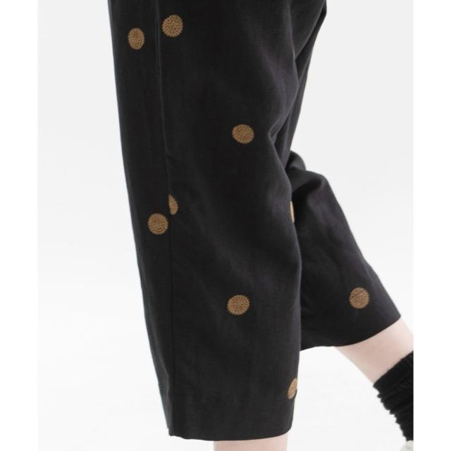 ノップドゥノッド（nop de nod）/Pommeリネンレーヨンpolka刺繍パンツ