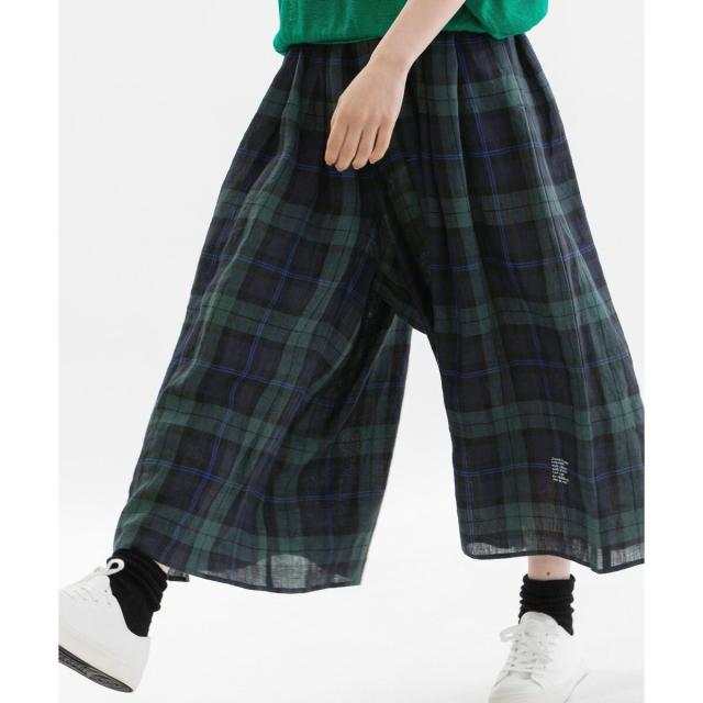 ノップドゥノッド（nop de nod）/リネンタータンタックキュロットの