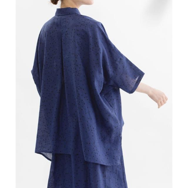 ノップドゥノッド（nop de nod）/Cieラミースクエアーポルカ5分袖シャツ