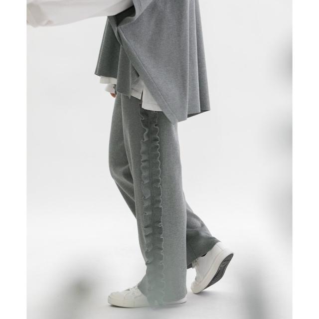 ノップドゥノッド（nop de nod）/プレーティング総針フリルパンツ