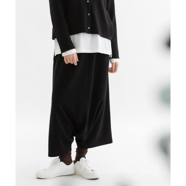 ノップドゥノッド（nop de nod）/アクリルウールポンチサルエルパンツ