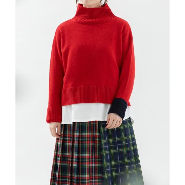 ノップドゥノッド（nop de nod）/ラムズウールハイネックセーター