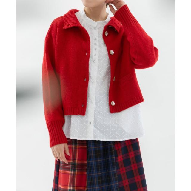 ノップドゥノッド（nop de nod）/シェットランドウールショート2wayセーター