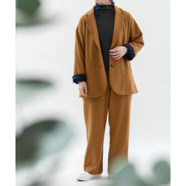 ノップドゥノッド（nop de nod）/ウール圧縮天竺ジャケット