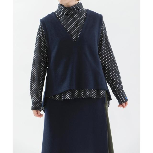 ノップドゥノッド（nop de nod）/ウール圧縮天竺ベスト