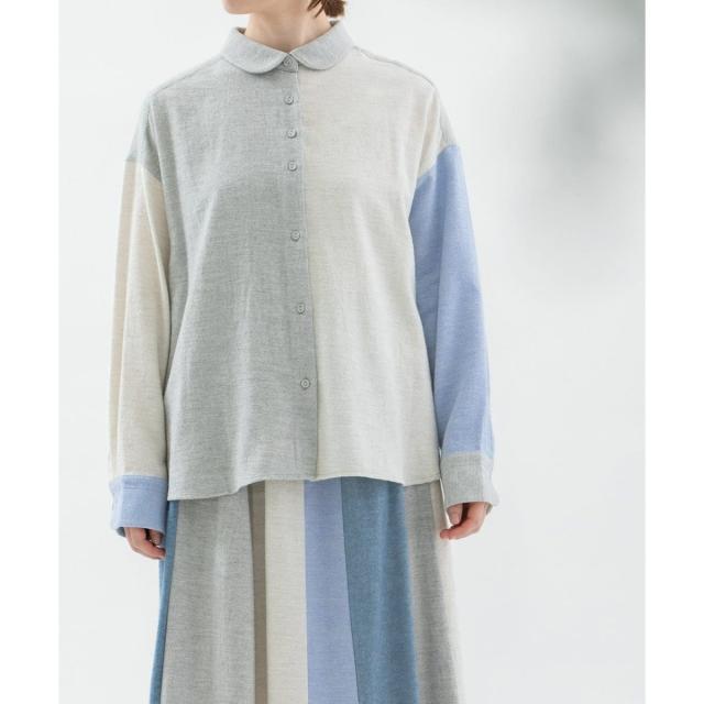 ノップドゥノッド（nop de nod）/miscビエラ起毛丸襟シャツ