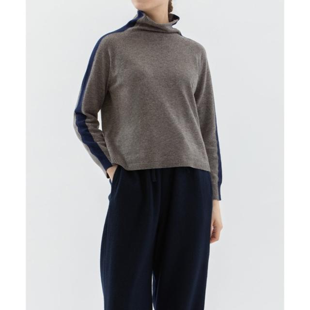 ノップドゥノッド（nop de nod）/エキストラファインメリノラインタートルニット