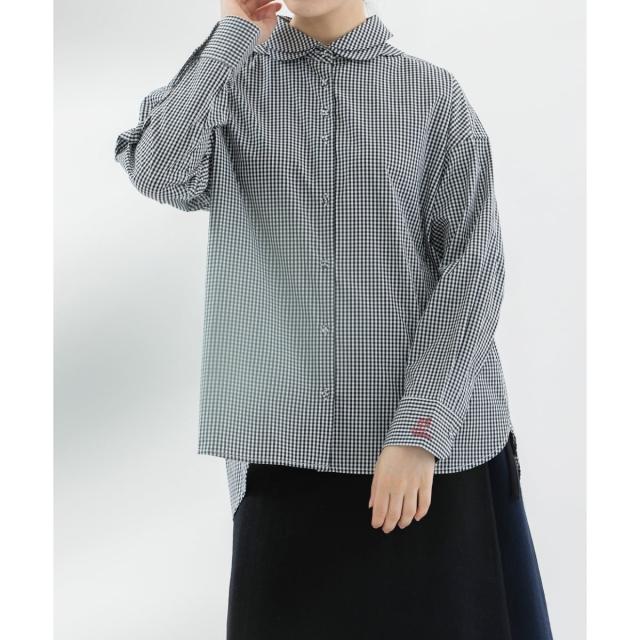 【NEW】ノップドゥノッド（nop de nod）/タイプライターペタルカラーシャツ