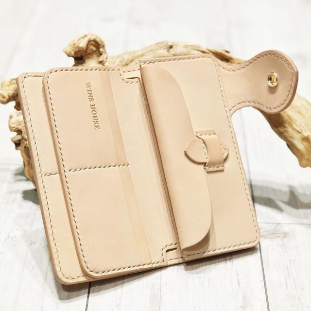 ウインズハウス（WINS HOUSE）/オールハンドメイド (手縫い)1＄コイン付／長財布／日本製_13