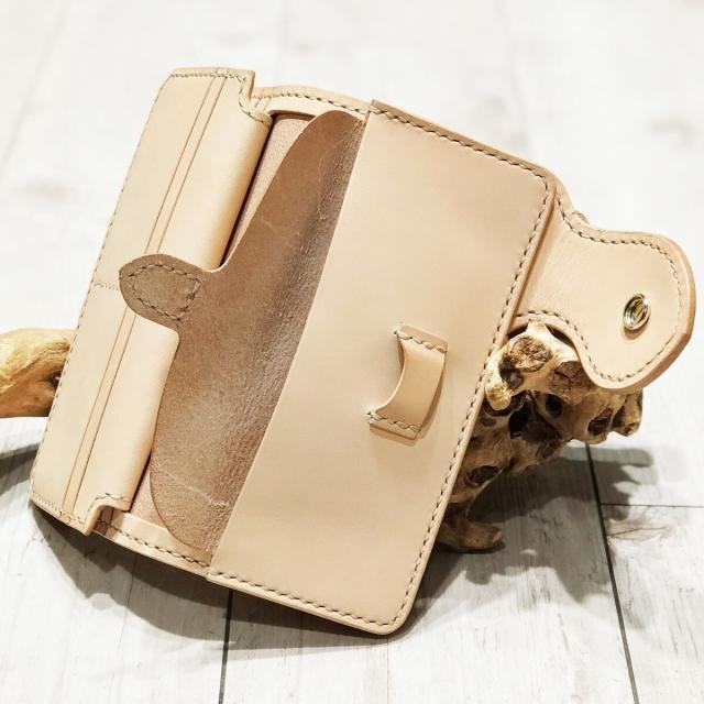 ウインズハウス（WINS HOUSE）/オールハンドメイド (手縫い)1＄コイン付／長財布／日本製_16