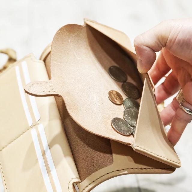 ウインズハウス（WINS HOUSE）/オールハンドメイド (手縫い)1＄コイン付／長財布／日本製_17