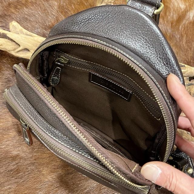 ウインズハウス（WINS HOUSE）/【 Web 限定 価格 】 シュリンクレザー ショルダーバッグ / 牛革_16