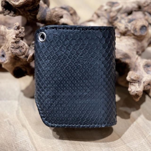 ウインズハウス（WINS HOUSE）/ブラックパイソン 三つ折り ウォレット