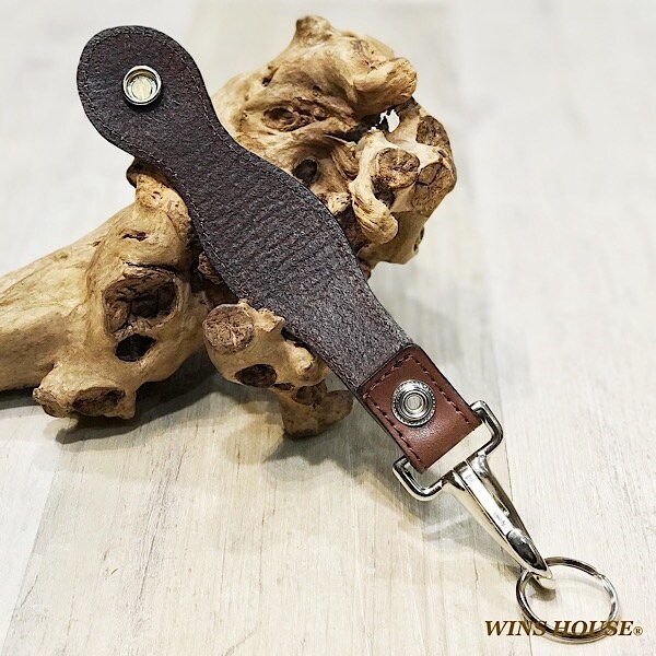 ウインズハウス（WINS HOUSE）/キーホルダー1＄コンチョ付／牛革