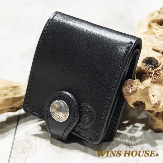 ウインズハウス（WINS HOUSE）/オイルレザーWー８５ウォレット 牛革 日本製 ５セントコイン付_10