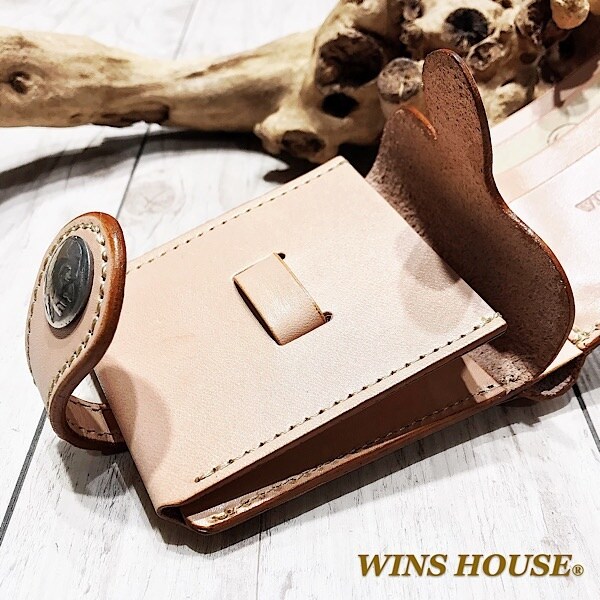 ウインズハウス（WINS HOUSE）/オイルレザーWー８５ウォレット 牛革 日本製 ５セントコイン付_6