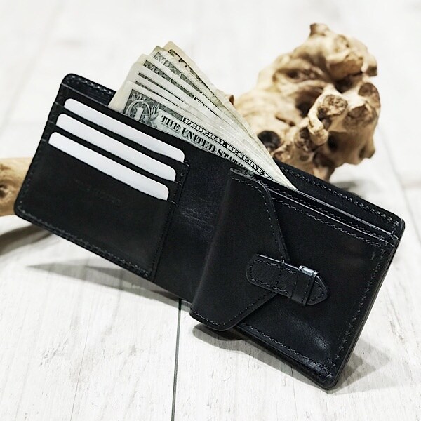 ウインズハウス（WINS HOUSE）/パイソンレザー二つ折り財布 蛇革 牛革 日本製 にしきへび_3