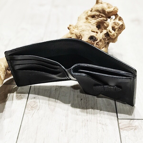 ウインズハウス（WINS HOUSE）/パイソンレザー二つ折り財布 蛇革 牛革 日本製 にしきへび_6