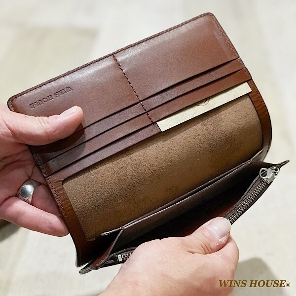 ウインズハウス（WINS HOUSE）/オイルレザー長財布 牛革 日本製 ロング