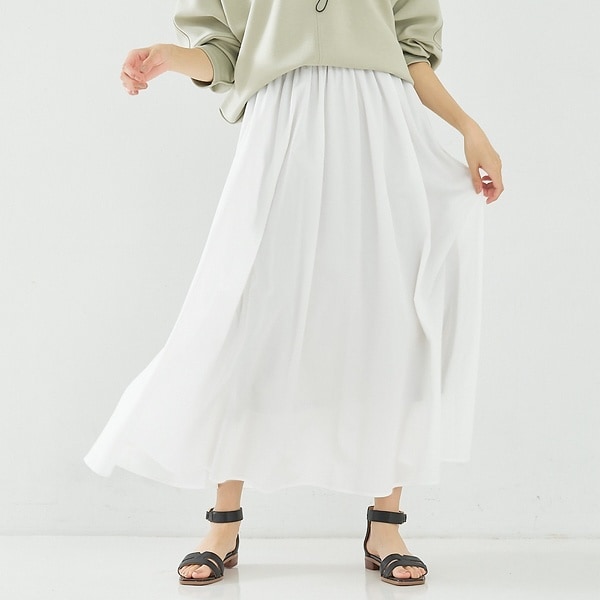 アバハウス マヴィ（abahouse mavie）/ナイロンストレッチロングスカート 7,920円