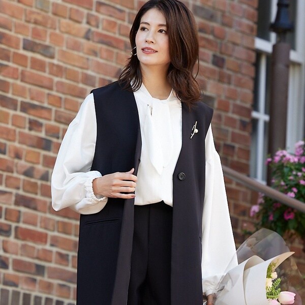 アバハウス マヴィ（abahouse mavie）/【感嘆】ロングジレベスト アバハウス マヴィ（abahouse mavie）/【感嘆】ロングジレベストの通販