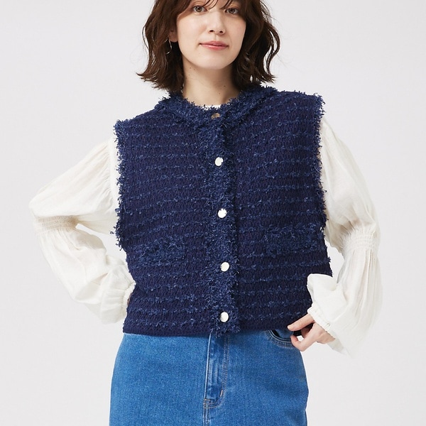アバハウス マヴィ（abahouse mavie）/ツィードニットベスト 8,224円