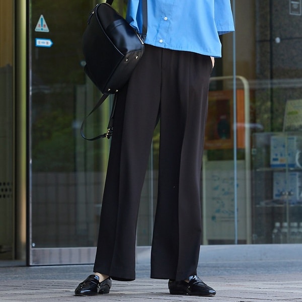 アバハウス マヴィ（abahouse mavie）/【エニデイカセット・サマー】ジョーゼットストレートパンツ