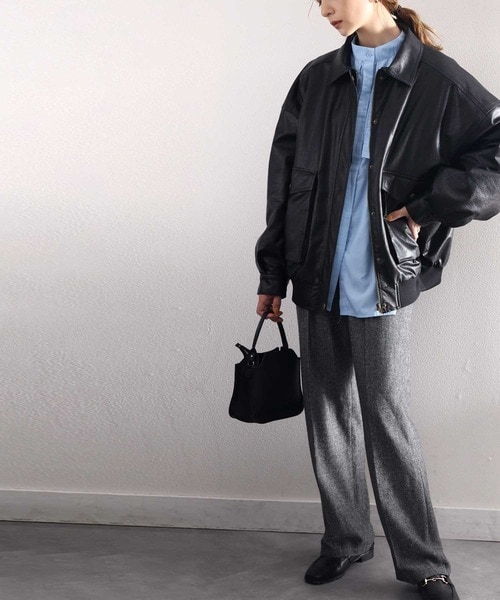 クラシカルエルフ（Classical Elf）/《JaVaジャバ コラボ》１点投入で即、秋めく！フェイクレザーヴィンテージオーバーブルゾン