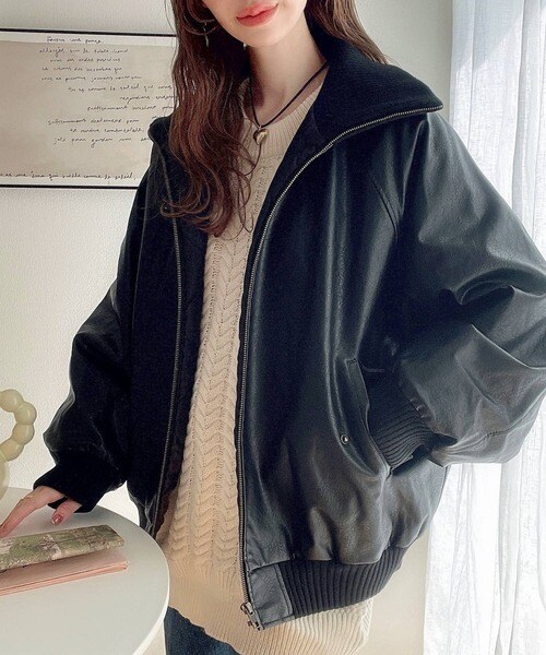 クラシカルエルフ（Classical Elf）/《Javaジャバコラボ》質感に一目惚れ。リブタートル フェイクレザージャケット