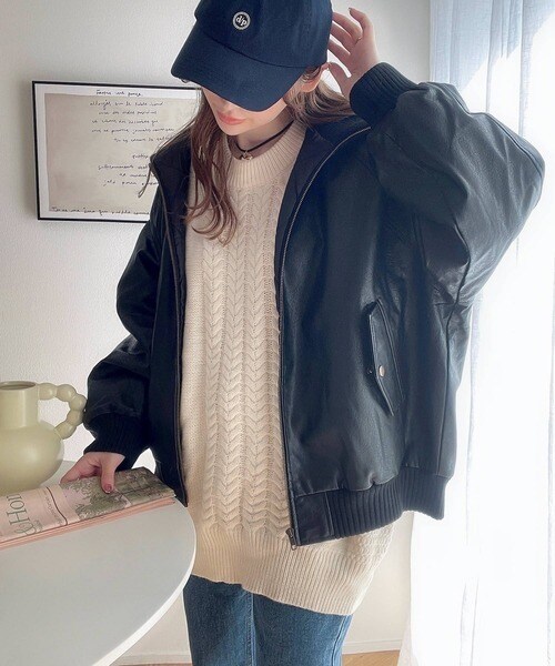 クラシカルエルフ（Classical Elf）/《Javaジャバコラボ》質感に一目惚れ。リブタートル フェイクレザージャケット