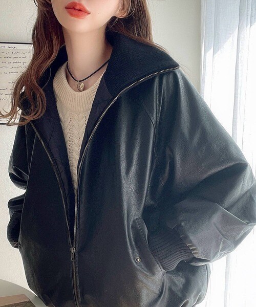 クラシカルエルフ（Classical Elf）/《Javaジャバコラボ》質感に一目惚れ。リブタートル フェイクレザージャケット