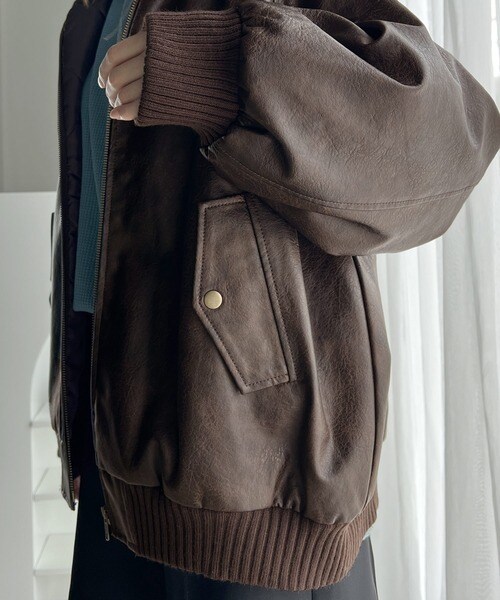 クラシカルエルフ（Classical Elf）/《Javaジャバコラボ》質感に一目惚れ。リブタートル フェイクレザージャケット