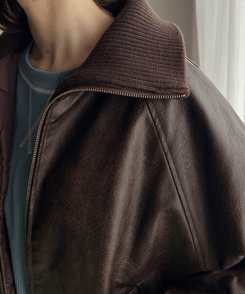 クラシカルエルフ（Classical Elf）/《Javaジャバコラボ》質感に一目惚れ。リブタートル フェイクレザージャケット